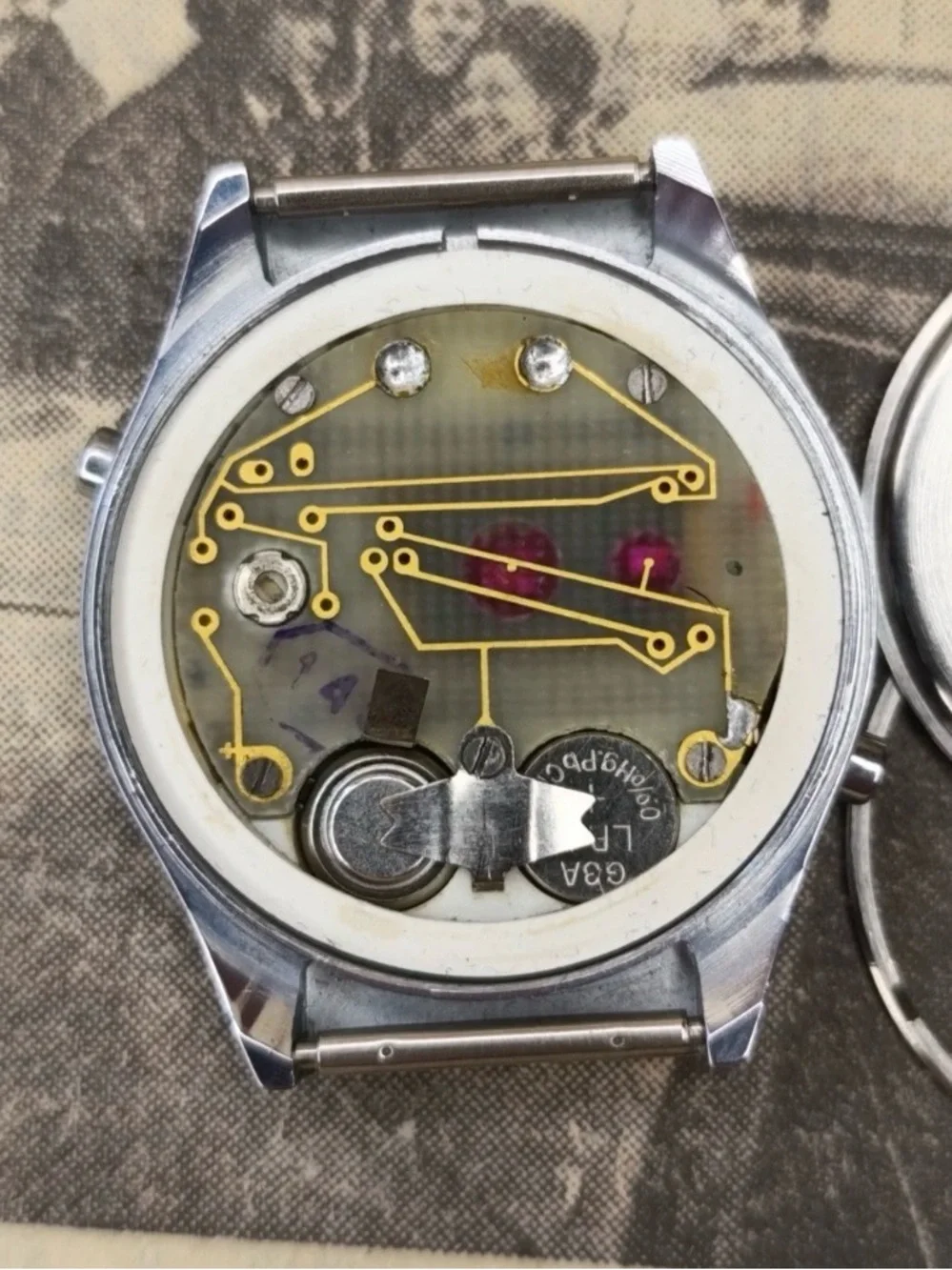 NOS Vintage Soviet Early Elektronika 5 USSR Digital LCD quartz Watch early 1980s